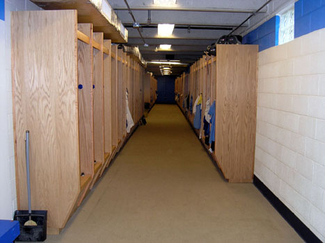 custom wood lockers